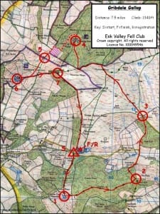Gribdale Gallop Map