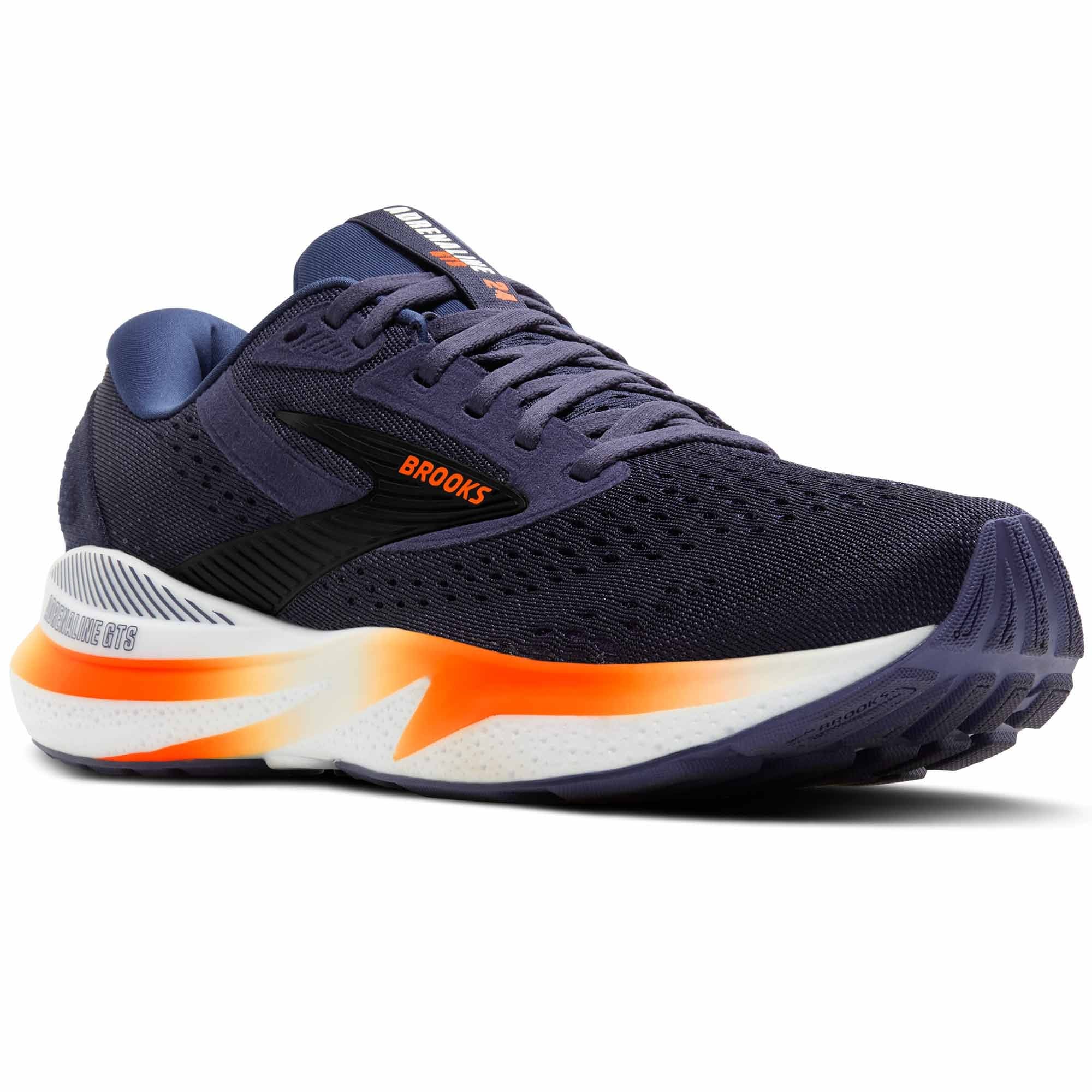Brooks Adrenaline GTS 24 Men Running Athletic Sneakers Cobalt Yellow Peacoat 12 Brooks Adrenaline GTS 24 Cobalt Neo Yellow Peacoat main image 2