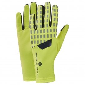 Afterhours Running Gloves Fluo Yellow/Charcoal/Reflect