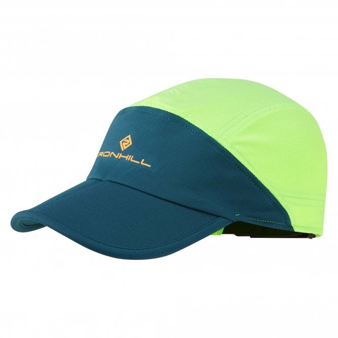 Air-Lite Split Cap UNISEX Running Hat Peacoat/Fluo Green