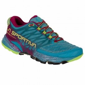 Akasha II Womens Trail Running Shoes Topaz/Red Plum