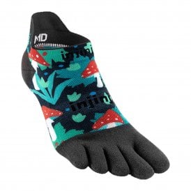 Artist Designed Lightweight No Show Women's Running Toe Socks Amanita