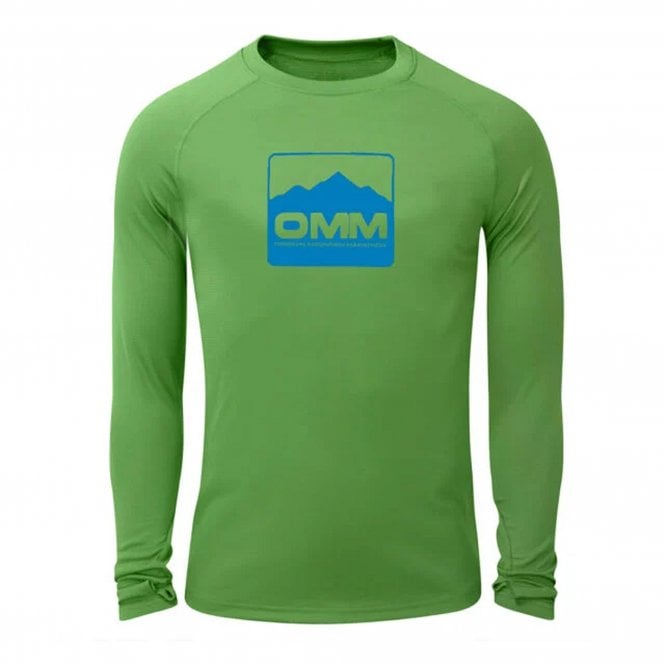 Bearing Tee Long Sleeved Men's Green Chest Cube