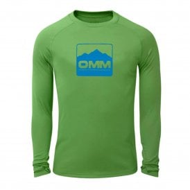 Bearing Tee Long Sleeved Men's Green Chest Cube