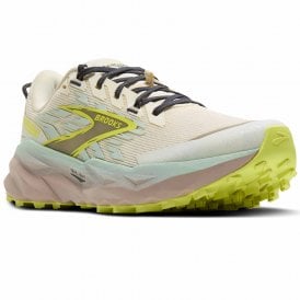 Cascadia 19 Wide D Womens Trail Running Shoes Coconut/Misty Blue/Ebony
