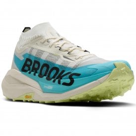 Cascadia Elite Mens Trail Running Shoes Star White/Bluefish/Black