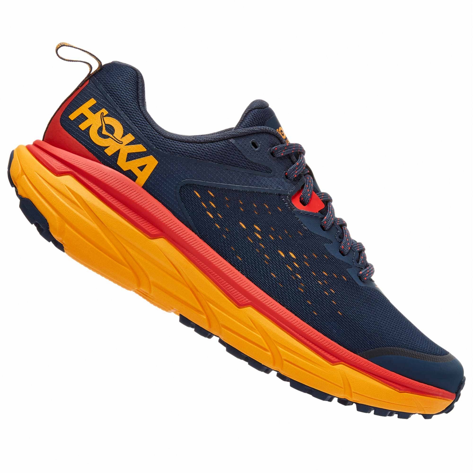 HOKA Challenger ATR 6 8.5 2E Wide Trail Running Shoes Blue Yellow HOKA Challenger ATR 6 Wide Men main image 2