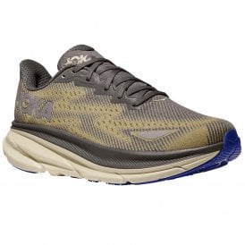 Clifton 9 Gore-Tex Mens Waterproof Running Shoes Gravel/Eggshell
