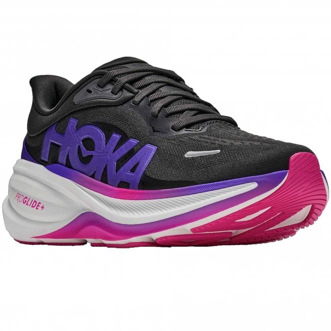 Clifton Pro Womens Running Shoes Carbon Black/Cosmic Purple