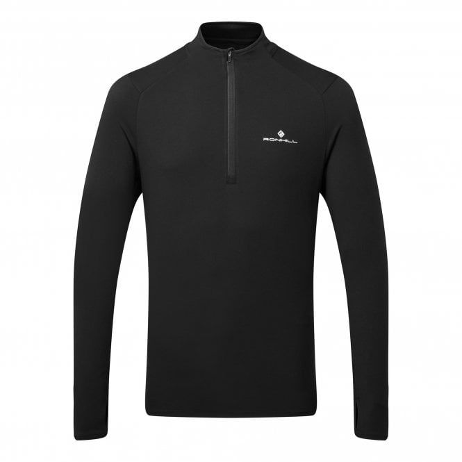 Core Thermal 1/2 Zip Mens Running Top Black/Bright White