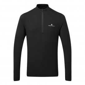 Core Thermal 1/2 Zip Mens Running Top Black/Bright White