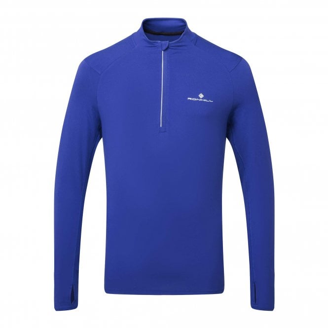 Core Thermal 1/2 Zip Mens Running Top Dark Cobalt/Bright White