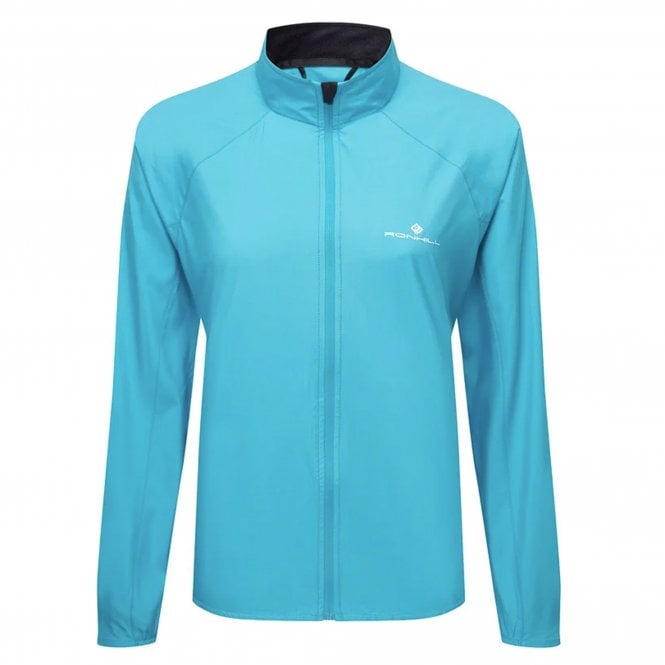 Core Womens Running Jacket Azure/Bright White