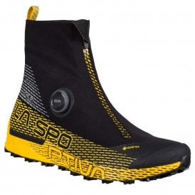 Cyklon Cross GTX Mens Waterproof Running Shoes (Built-in Gaiter) Black/Yellow