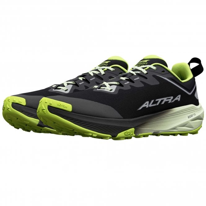 Experience Wild 3+ Mens Trail Running Shoes Black/Silver/Acid Lime
