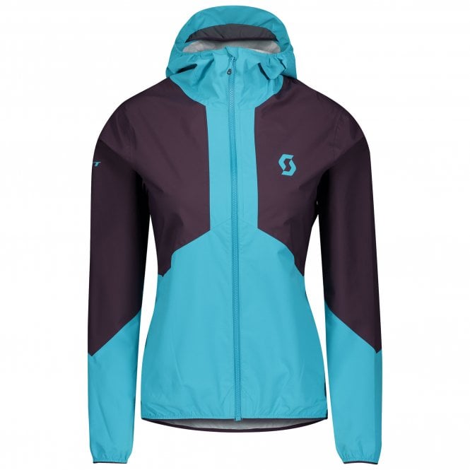 Explorair Light Dryo 2.5L Womens Running Jacket Dark Purple/Breeze Blue