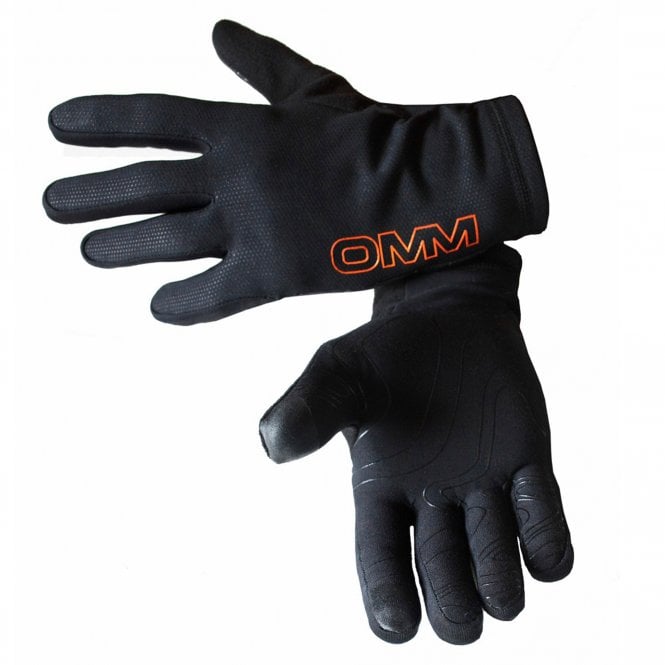 Fusion Windproof Running Gloves Black (with e-Tip for Devices)