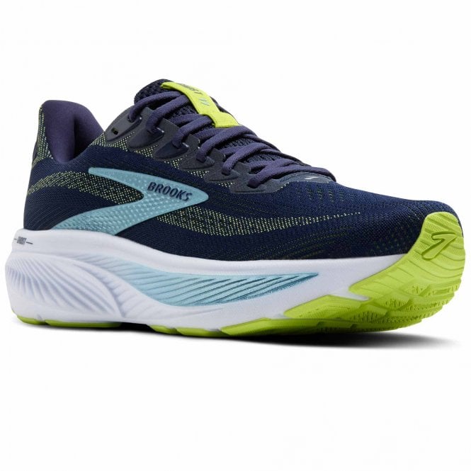 Ghost 17 Wide 2E Mens Running Shoes Peacoat/Lime/Blue