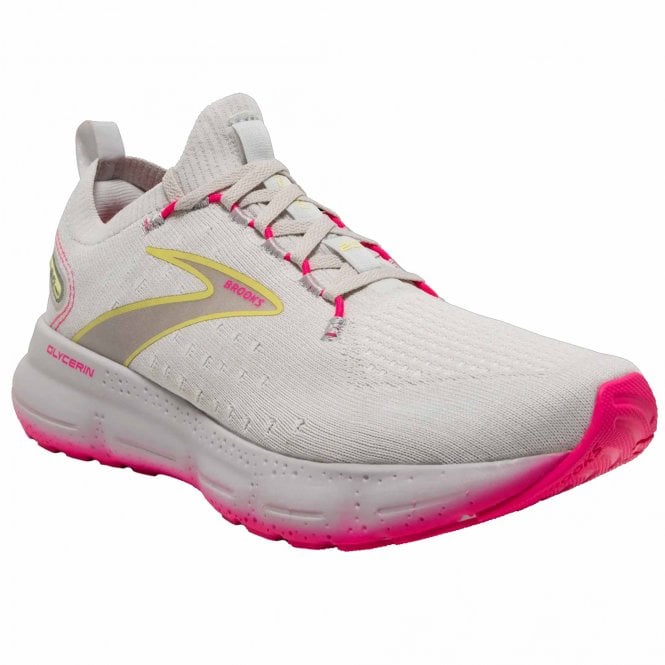 Glycerin StealthFit 20 Women's Running Shoes Grey/Yellow/Pink