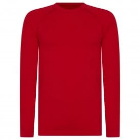 Jubilee Long Sleeve Mens Running Base Layer Tango Red