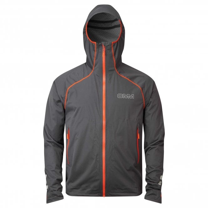 Kamleika Mens Waterproof Running Jacket with Stretch Grey