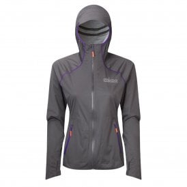 Kamleika Womens Waterproof Running Jacket with Stretch Grey