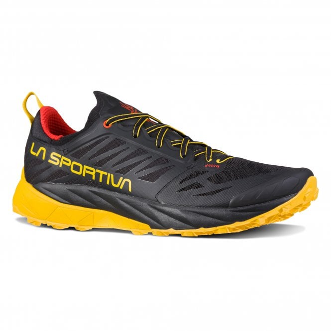 Kaptiva Mens Trail Running Shoes Black/Yellow