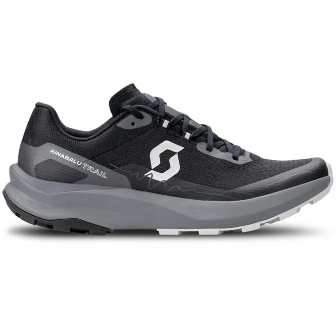 Kinabalu Trail Mens Trail Running Shoes Black/Dark Grey