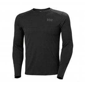 LIFA Active Crew Mens Long Sleeve Base Layer Black