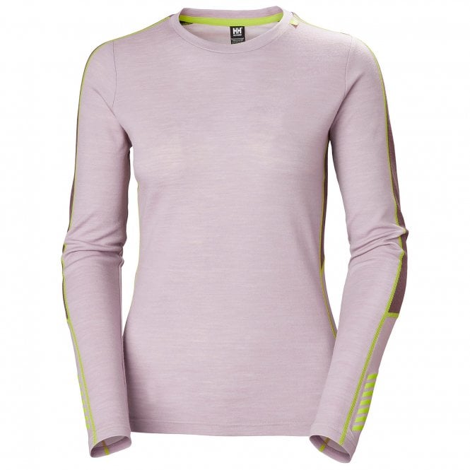 LIFA MERINO Womens Lightweight Crew Base Layer Dusty Syrin