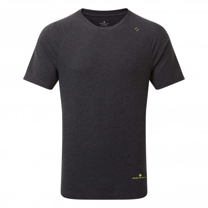 Life Tencel Mens Extra Soft & Breathable Short Sleeved Running T-Shirt Black Marl