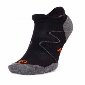 Lightweight Merino No-Show Socks Black