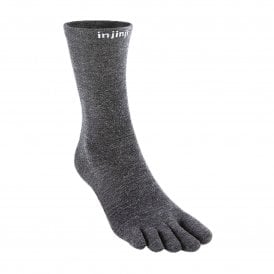 Liner Crew Wool Toe Socks Unisex Slate