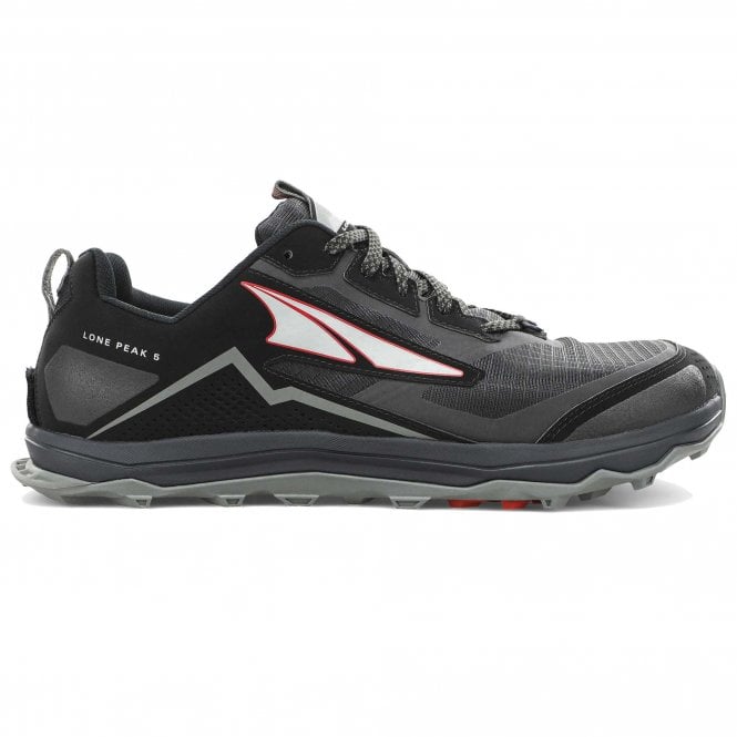 Lone Peak 5 Mens Trail Running Shoes Dark Slate/Red