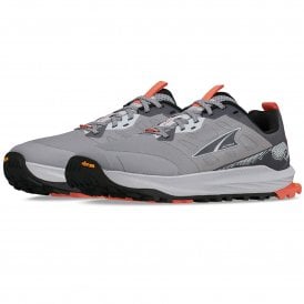 Lone Peak 9+ Wide Womens Trail Running Shoes Gray/Orange