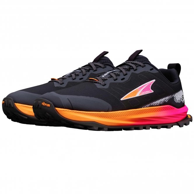 Lone Peak 9+ Womens Trail Running Shoes Black/Knockout Pink/White