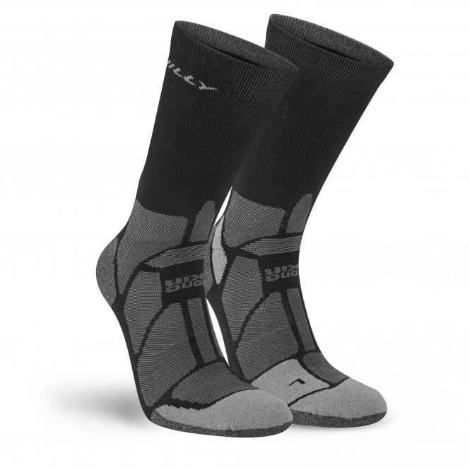 Marathon Fresh Crew Running Socks Black/Grey