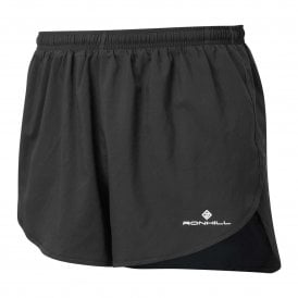 Mens Core Racer Running Shorts Black/Bright White