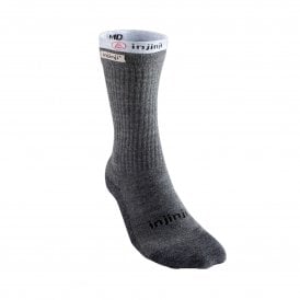 Mens Liner + Hiker Crew Sock Charcoal