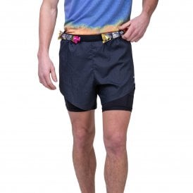 Men's Tech Race Twin Short All Black