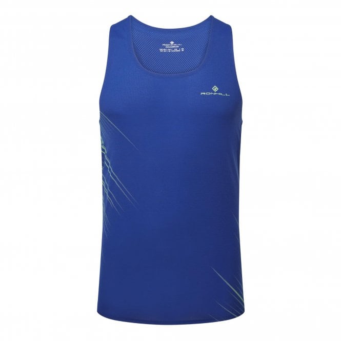 Men's Tech Race Vest Dark Cobalt/Fluo Green
