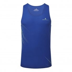 Men's Tech Race Vest Dark Cobalt/Fluo Green