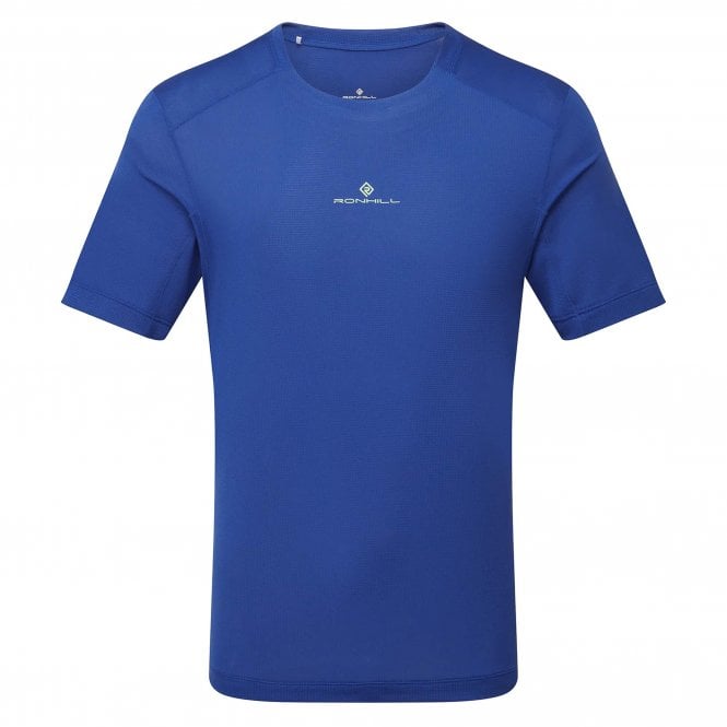 Men's Tech S/S Tee Dark Cobalt/Fluo Green