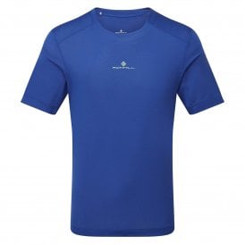 Men's Tech S/S Tee Dark Cobalt/Fluo Green