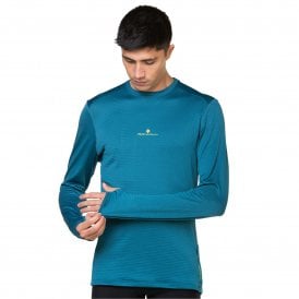 Men's Tech Winter Crew Deep Teal/Acid