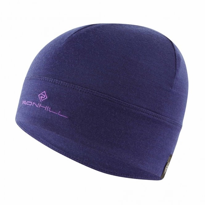 Merino Beanie Deep Ocean/Regal Purple