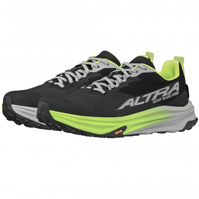 Mont Blanc Speed Mens Trail Running Shoes Black/Lime