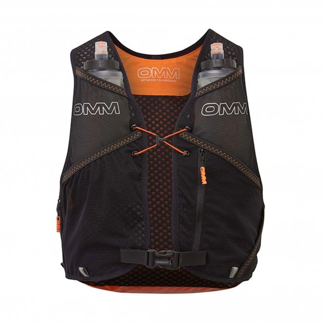 MountainFire 15 Race Vest (+2 x 350ml Flexi Flasks) Orange