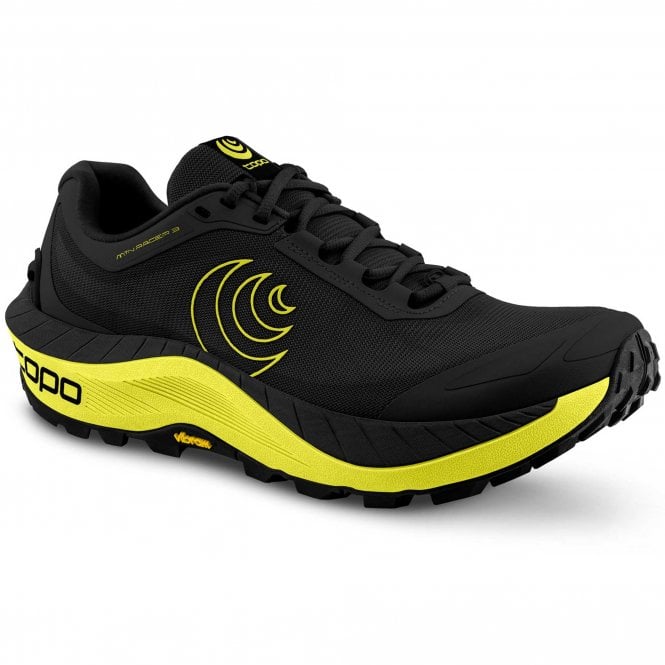 MTN Racer 3 Mens Trail Running Shoes Black/Lime