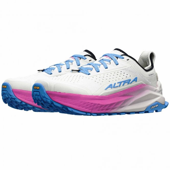 Olympus 6 Womens Trail Running Shoes White/Blue
